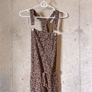 Leopard print Z Supply overalls